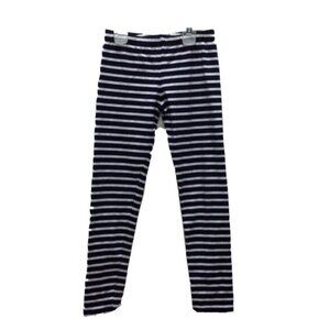 Girls Gymboree Size Medium 7 8 Leggings Navy Blue And White Striped 2016 Nautica